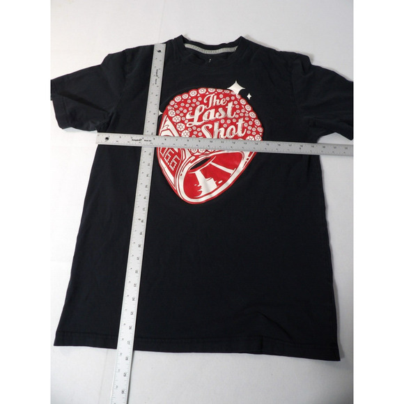 Nike Jordan Large Tee Shirt The Last Shot Ring Jumpman Logo Graphic Black - Picture 4 of 9